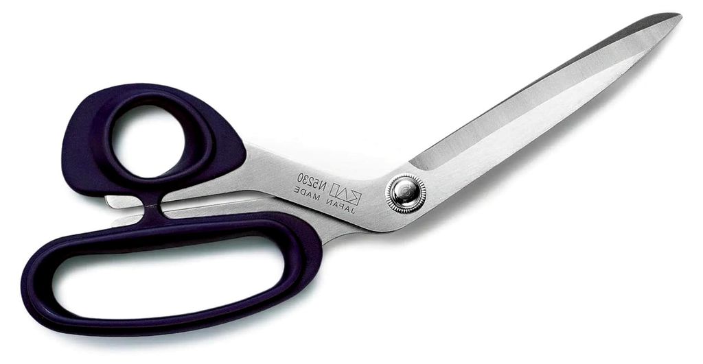 Schneiderschere 23 cm (8 ¾′′), Edelstahl, blau – Präzisionsschere mit ergonomischem Softgriff und scharfen Klingen für Stoffe und Textilien, g...