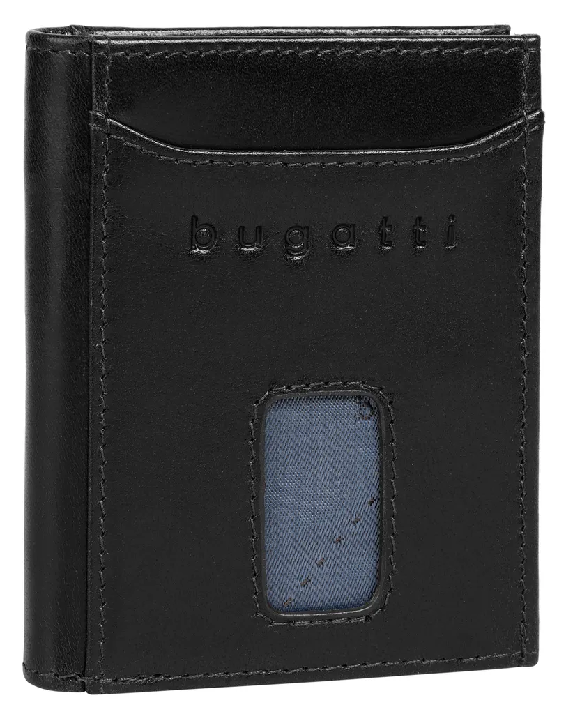 Mini Portefeuille Bugatti Secure Slim Zip Noir - Protection et Style - 9