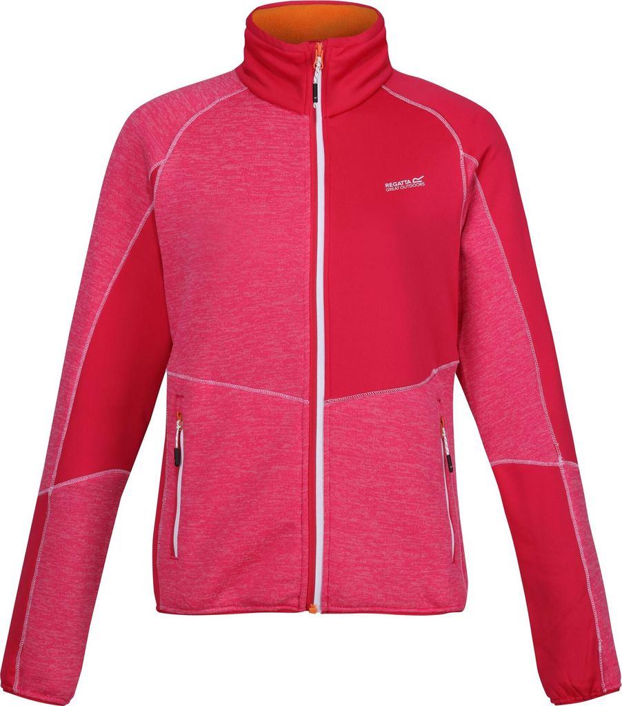 Regatta - "Lindalla VII" Fleecejacke Durchgehender Reißverschluss für Damen RG10404 (46 DE) (Flamingo-Rosa/Pinker Trank)