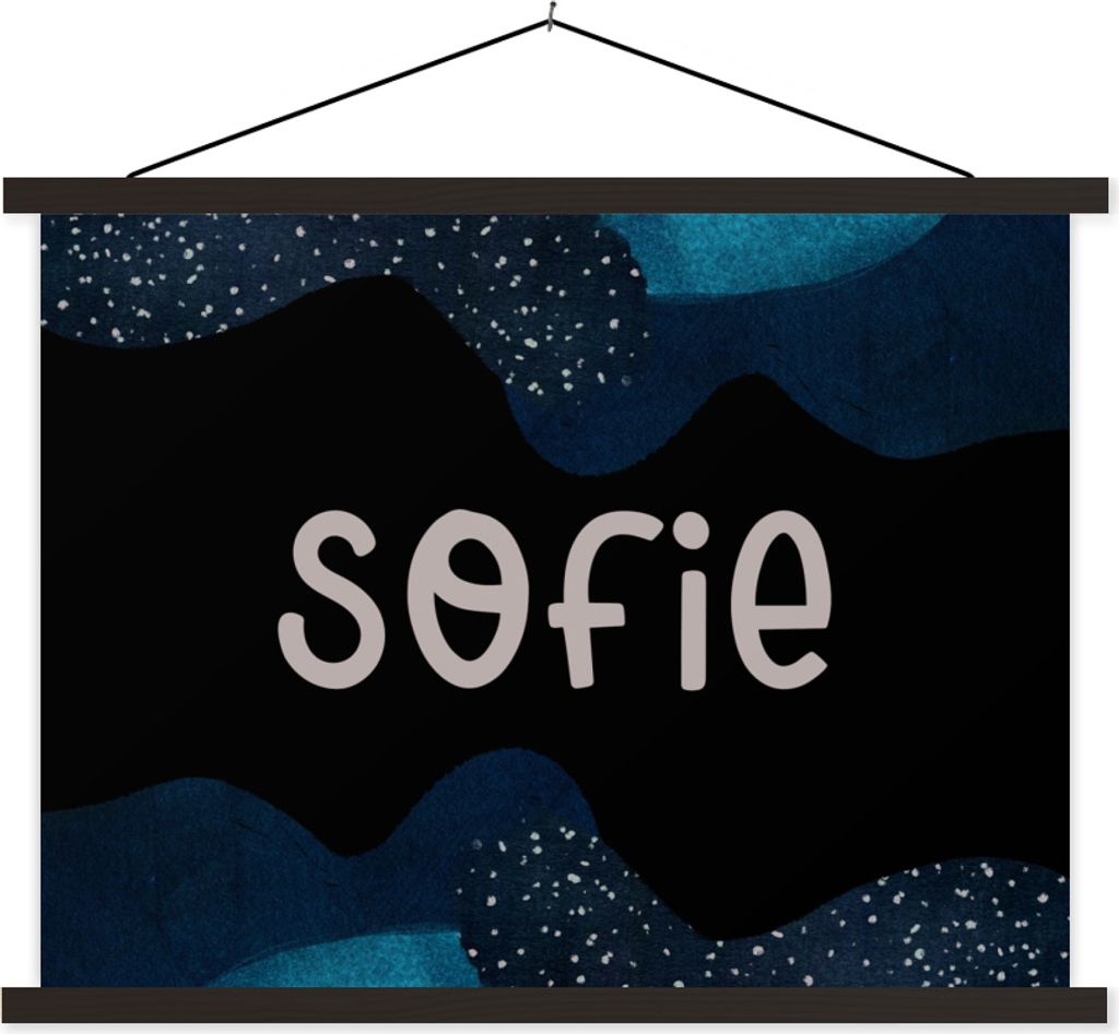 MuchoWow Textilposter Sofie - Pastell - Mädchen 40x30 cm mit schwarzem Rahmen - Dekorationen
