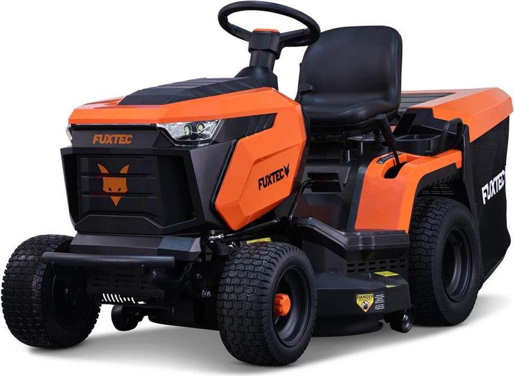 FUXTEC Rasentraktor FX-RMT84M | Aufsitzmäher mit 83cm Schnittbreite | 432ccm Hubraum | Schnitthöhenverstellung 30-90 mm| 280L Fangkorb