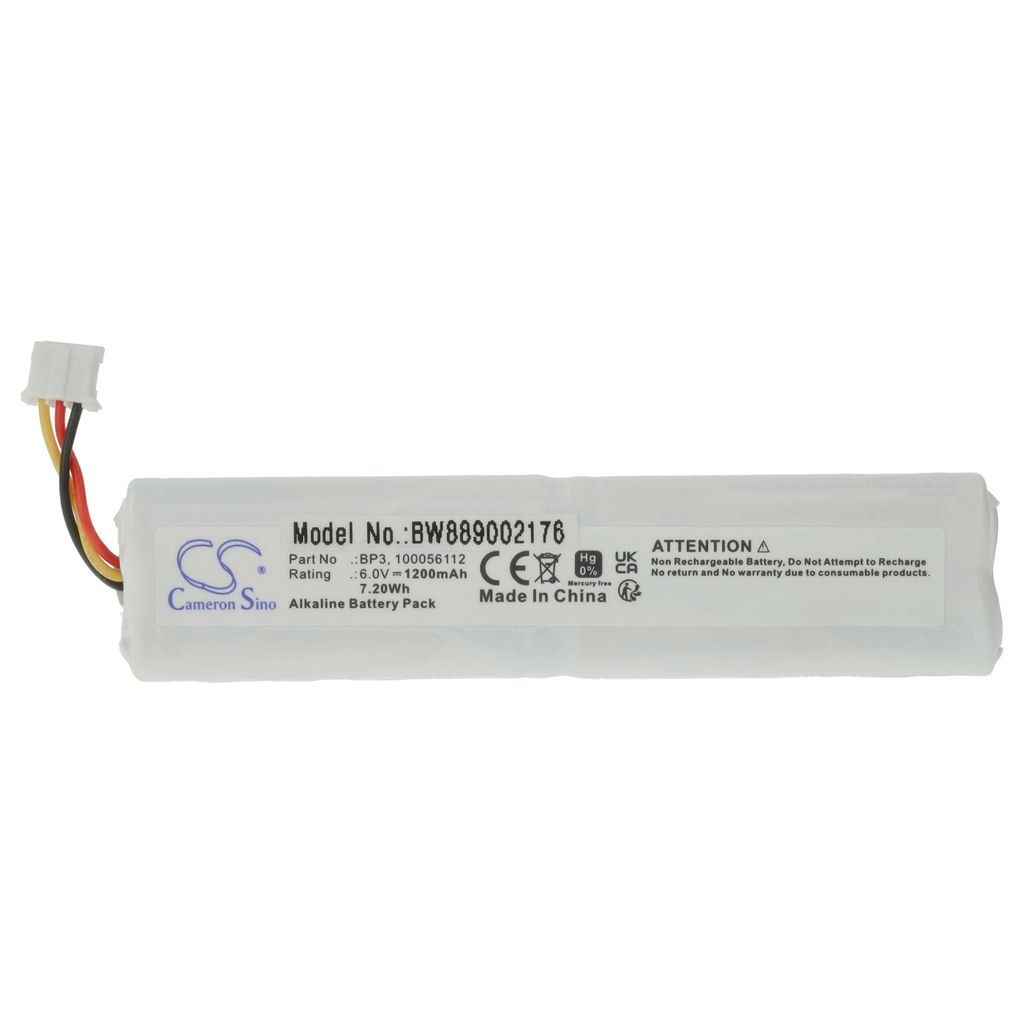 vhbw Batterie Ersatz für Telenot BP3, 100056112 für Alarmanlage, Alarmsystem (1200 mAh, 6 V, Alkaline)