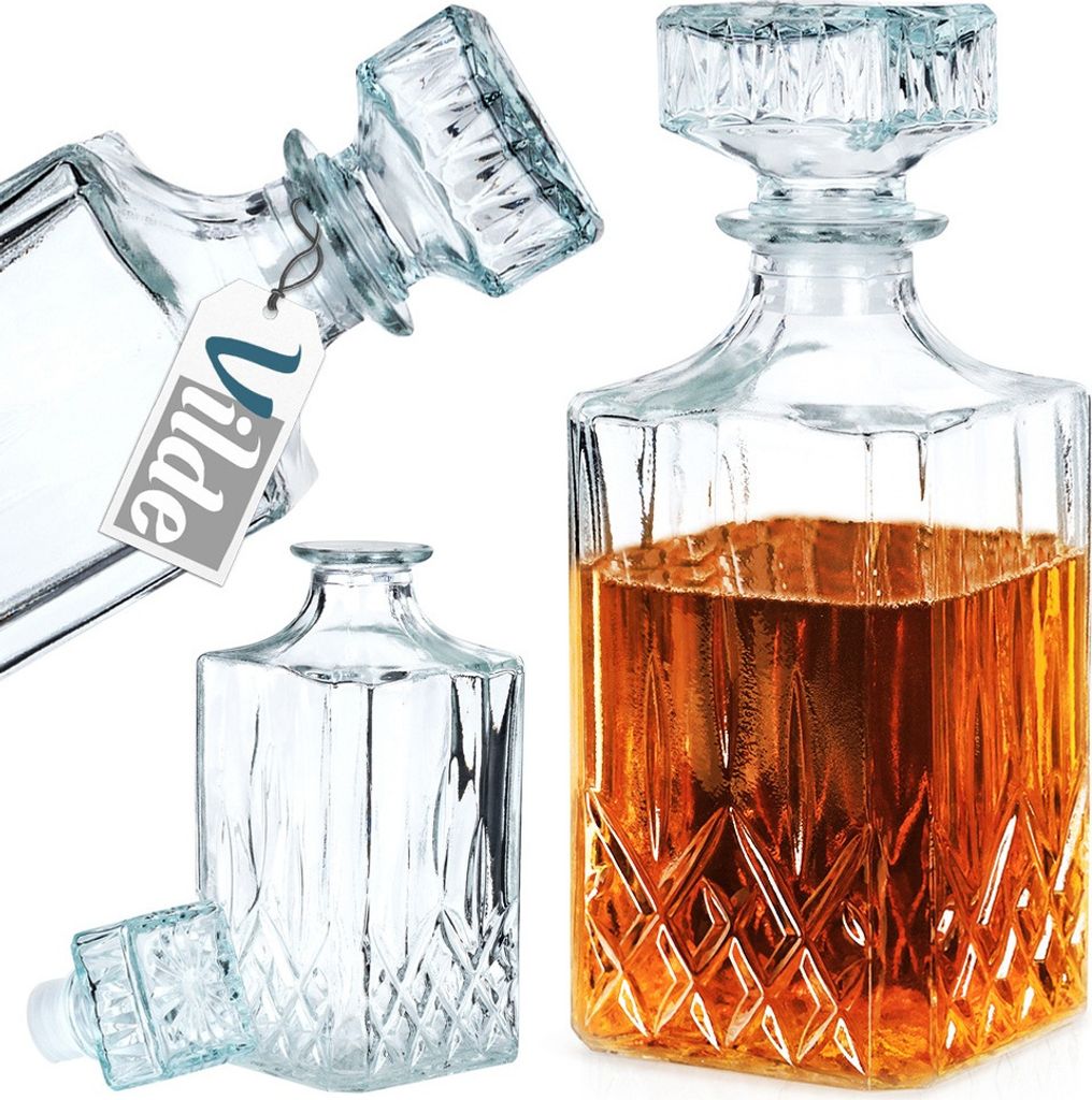 Vilde Glaskaraffe Glasflasche Karaffe Whiskyglas Produktbild 