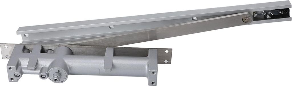 Automatischer Türschließer Zinklegierung Einstellbare Sicherheitsfeder Hydraulischer Türschließer 90 Grad für Gewerbe- und Wohngebäude