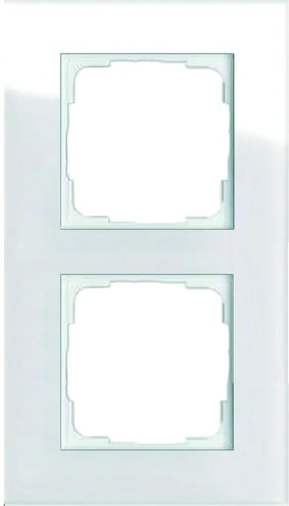 Solution de Finition Double MDT KNX Verre Blanc pour Maison Connectée