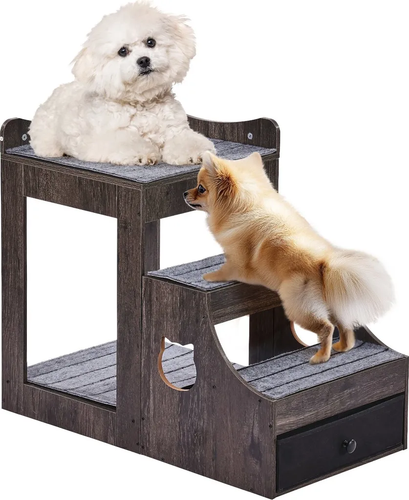 Letto a Castello per Gatti e Cani Piccoli | 2 Posti + Scaletta 830mm