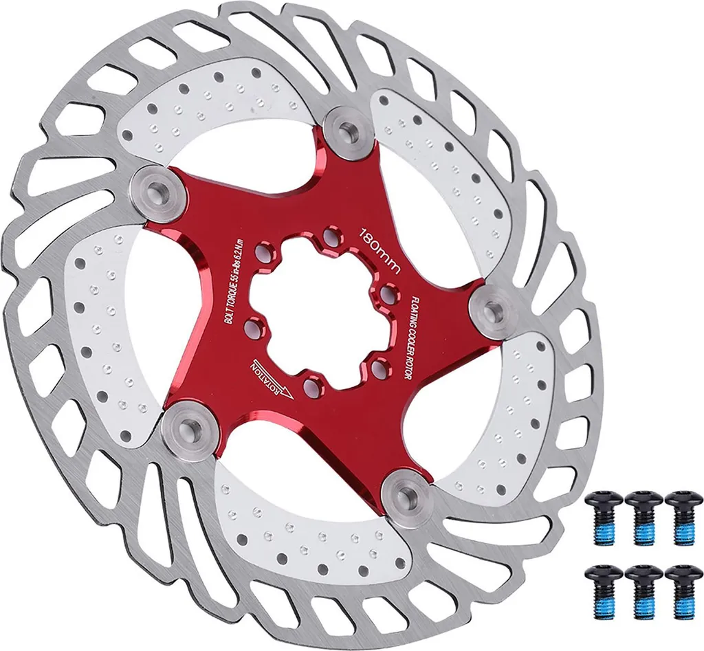 Disque de Frein de Vélo Flottant 180mm en Inox pour Freinage Disque