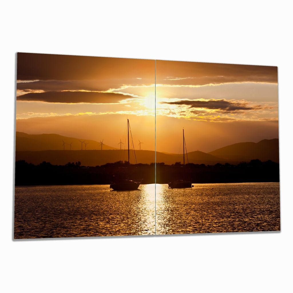 Wallario Herdabdeckplatte aus Glas, Größe 80 x 52 cm Produktbild 