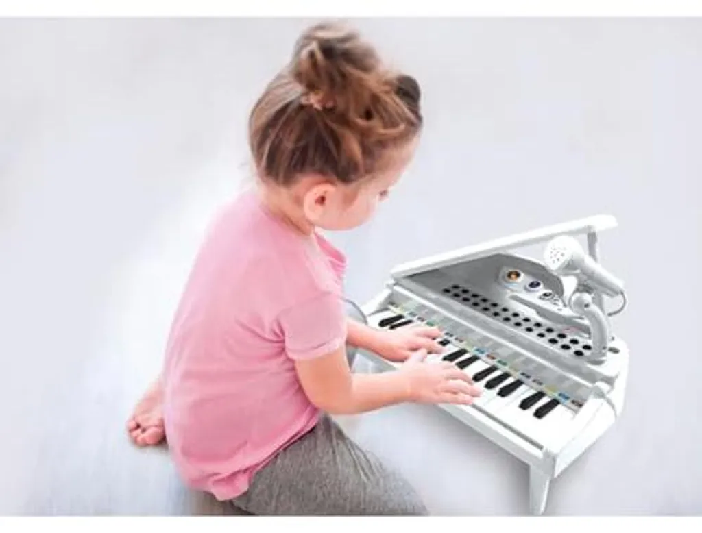 Piano jouet pour enfants - Piano à clavier - Instrument de musique avec 61 touches et microphone - Cadeau d'anniversaire/cadeau - Instruments de musique