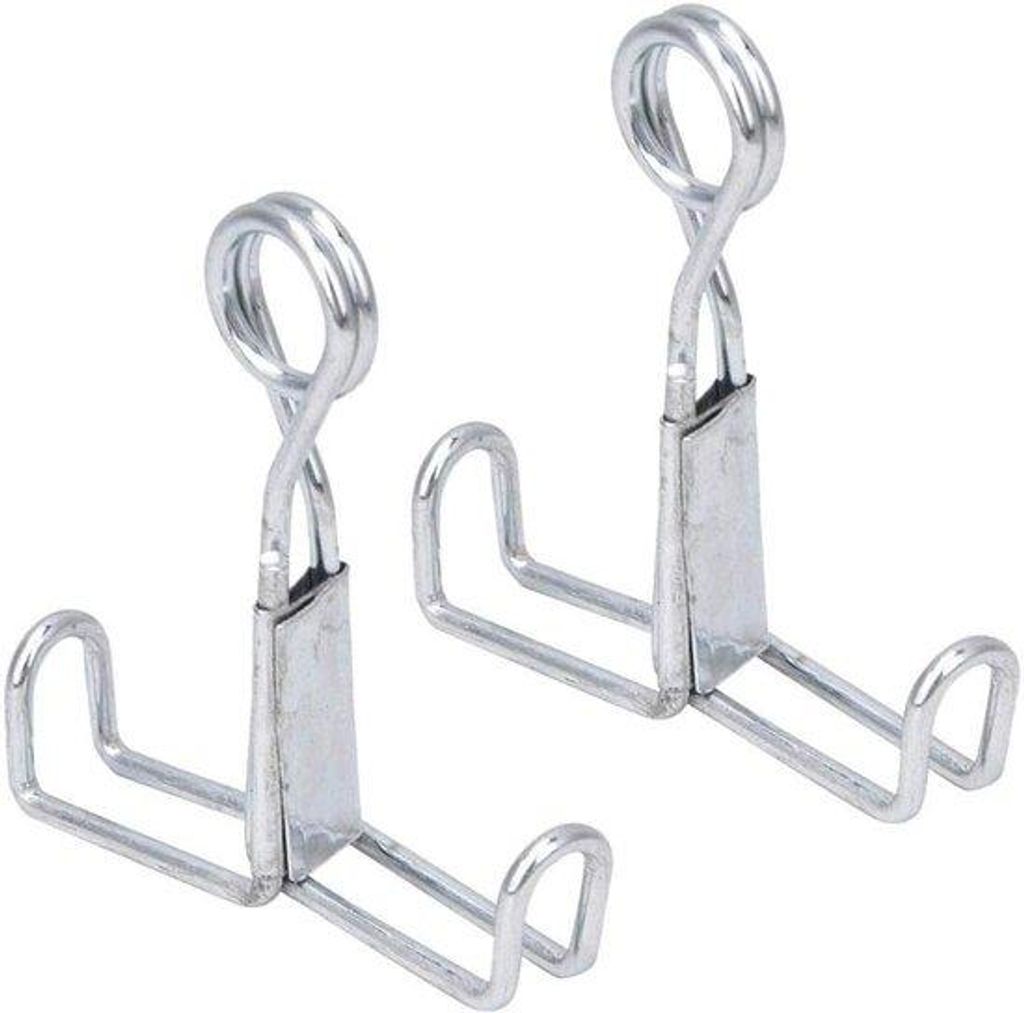 Laboratoriumklemmen aus Zink, 20 Stück, Edelstahl, Silber