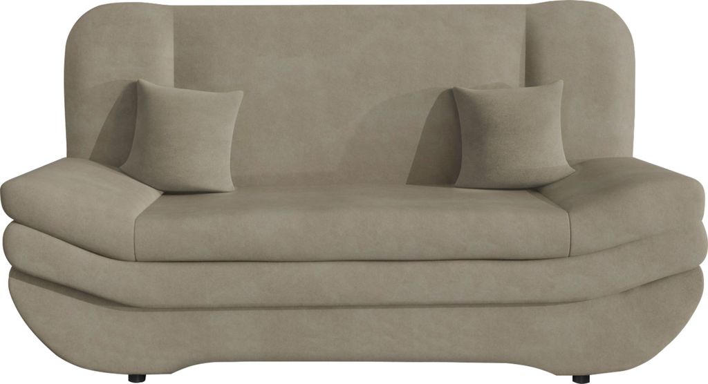 MIRJAN24 Schlafsofa Weronika Premium, Sofa mit Schlaffunktion und Bettkasten (Farbe: Bizon 2111)