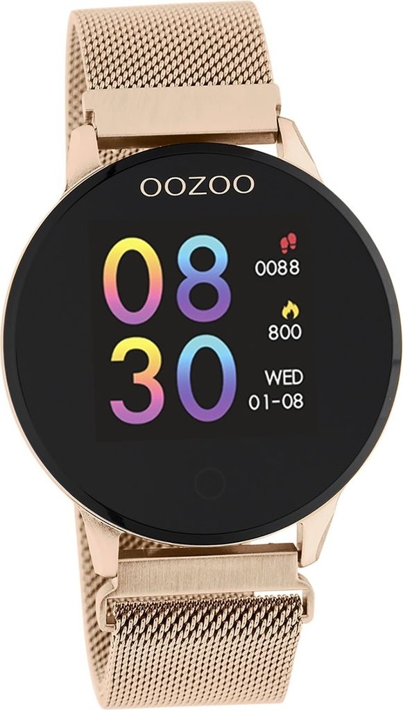 Oozoo Metall Damen Uhr Multifunktion Armband rosegold Oozoo Smartwatches D2UOQ00117