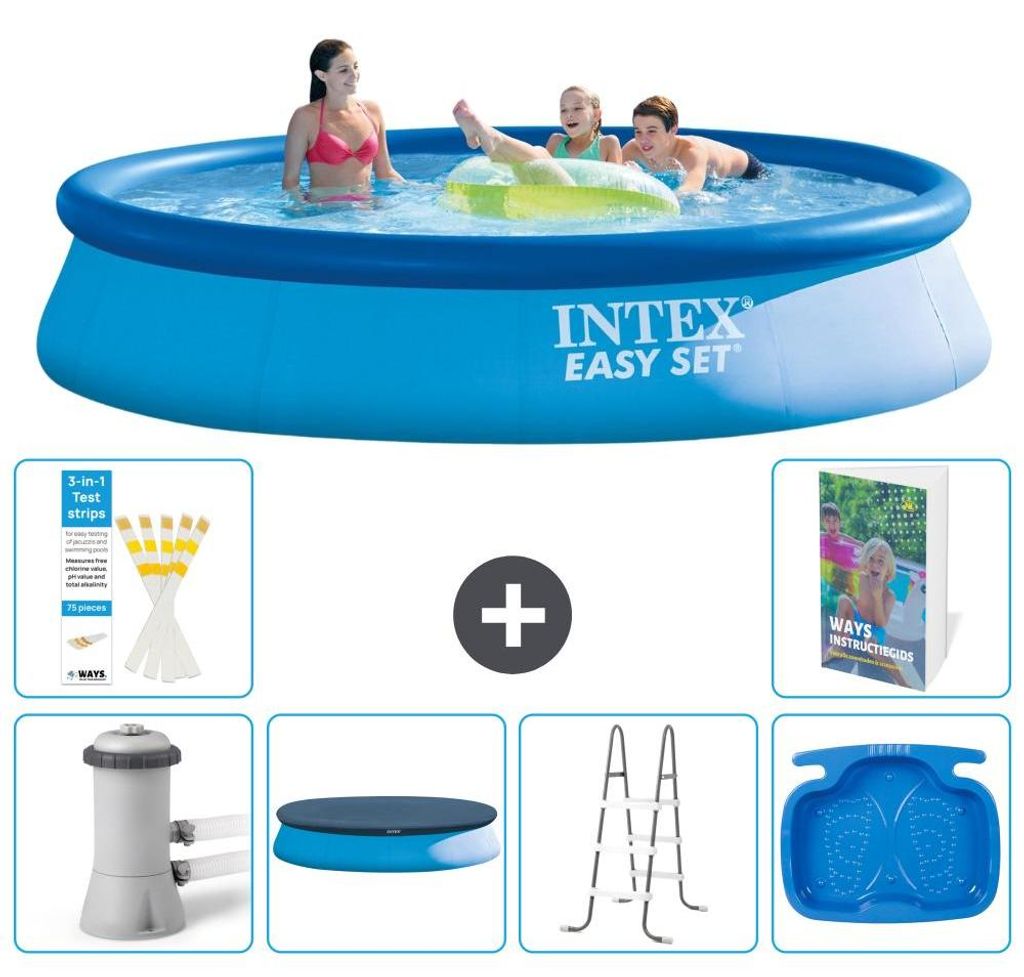 Easy Set Pool Rund - 396x84 cm - 7-teilig S314
