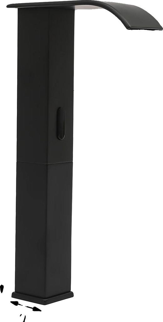 Automatischer Sensor-Wasserhahn, berührungslose Bedienung, einstellbare Temperaturregelung, schwarz