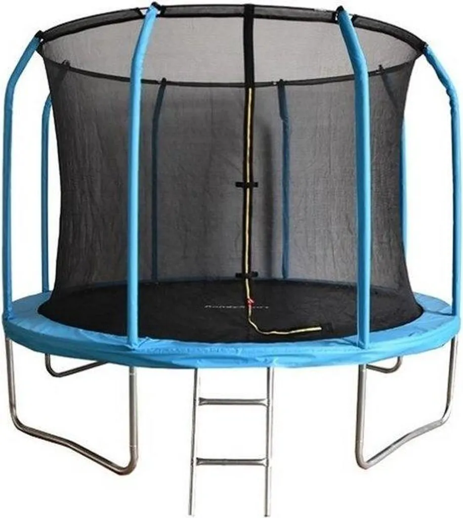 Trampoline 305 cm sécurisé avec filet et échelle - Zéro risque de chute