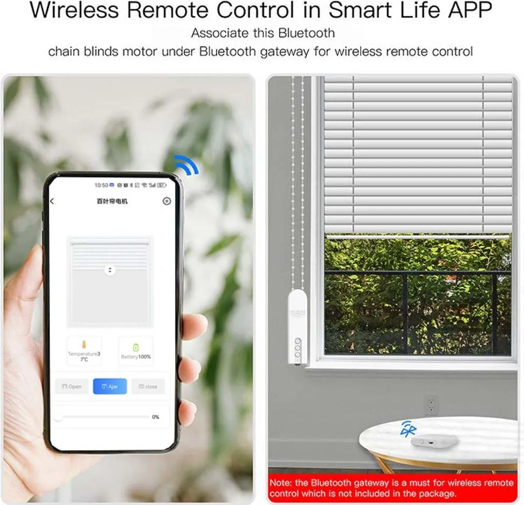 Moteur Rideau WiFi avec Commande Smartphone et Programmation Automatique - 7