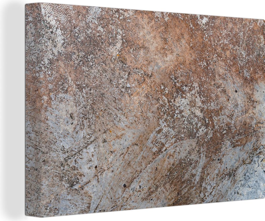 OneMillionCanvasses - Leinwandbilder - 140x90 cm, Rost - Schiefer - Retro, Wandbilder Kunstdruck Wanddekoration - Foto auf Leinwand - Gemälde au...
