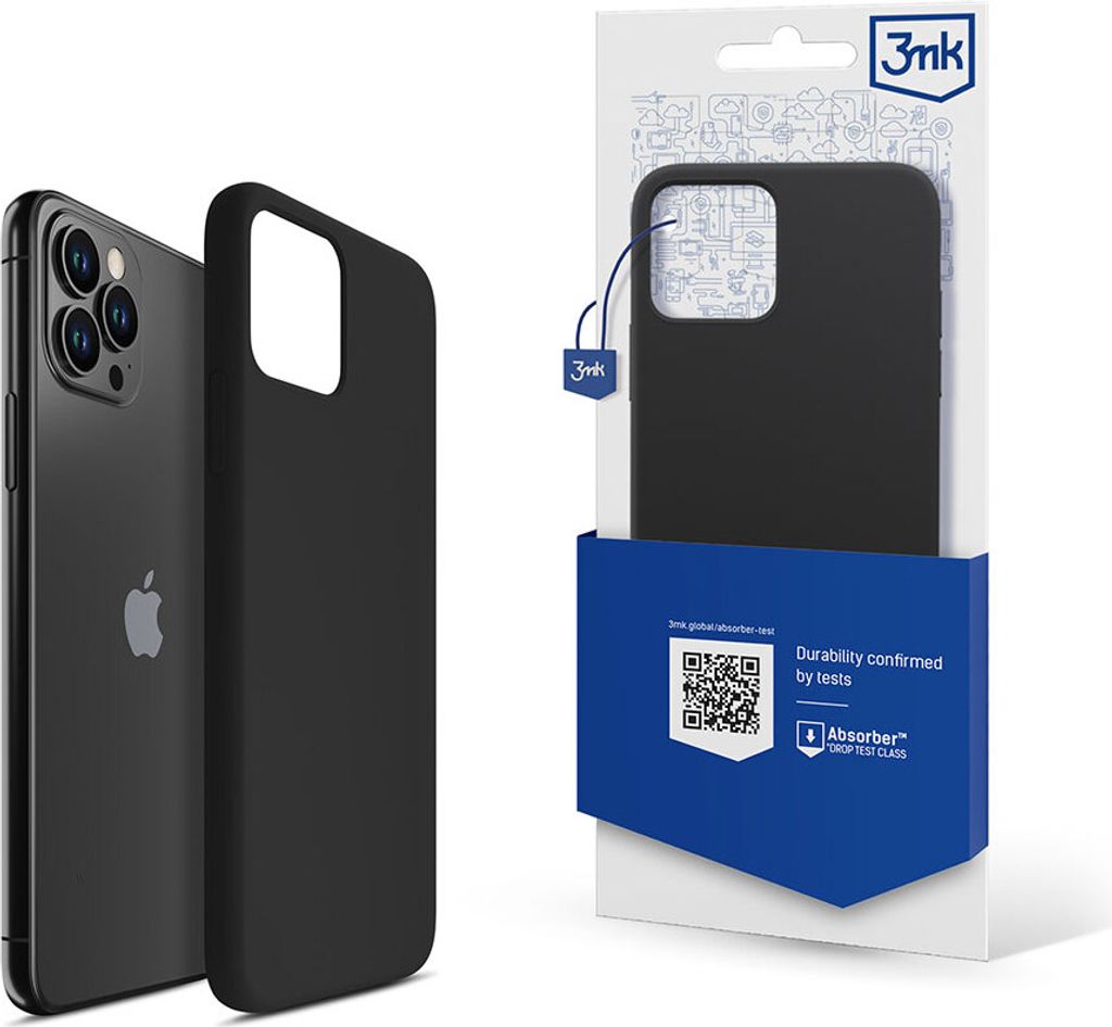 3mk Schutzhülle Silicone Case Cover für Apple iPhone 11 Pro schwarz backcover