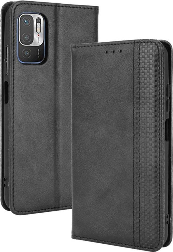 Xiaomi Redmi Note 10 5G Hülle - Coverup Vintage Style Klapphülle - Schwarz