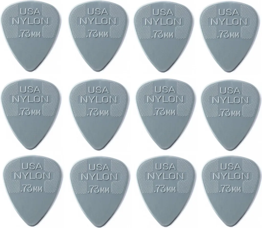 12 Plettri Dunlop Nylon Standard 0.73mm - Offerta Miglior Prezzo