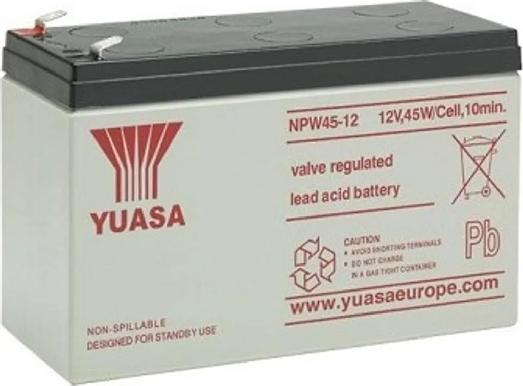 Batterie de secours 12V 9Ah plomb étanche Yuasa NPW45-12 longue durée