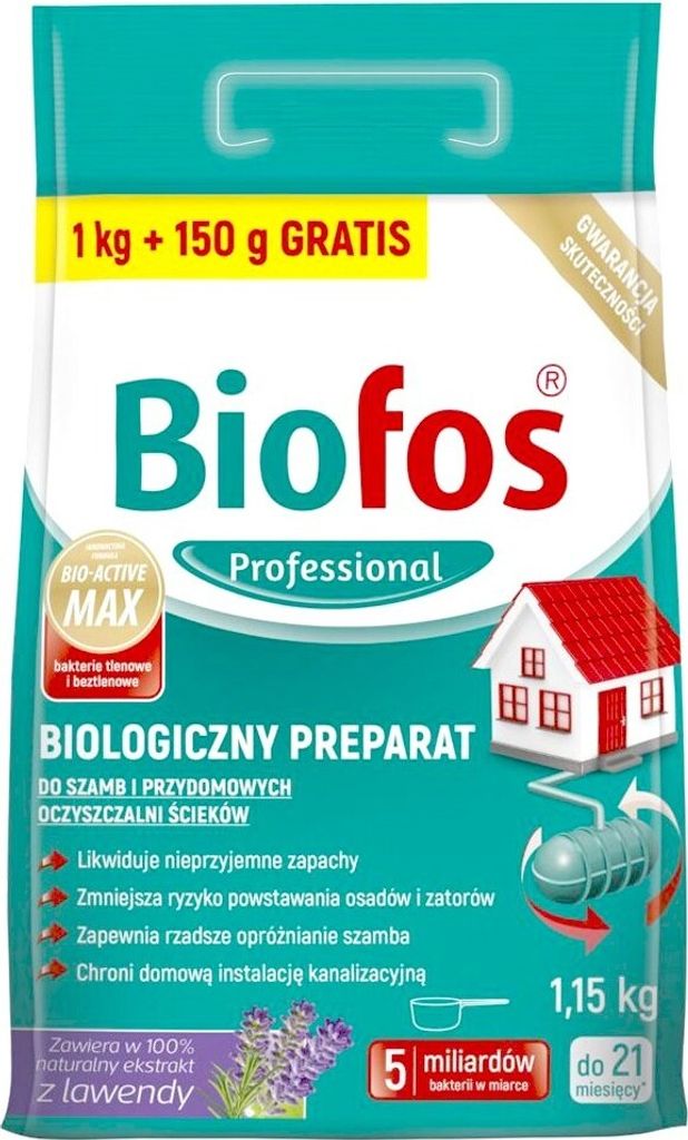 Biofos Profesionální biologický přípravek pro septiky a Obrázek produktu