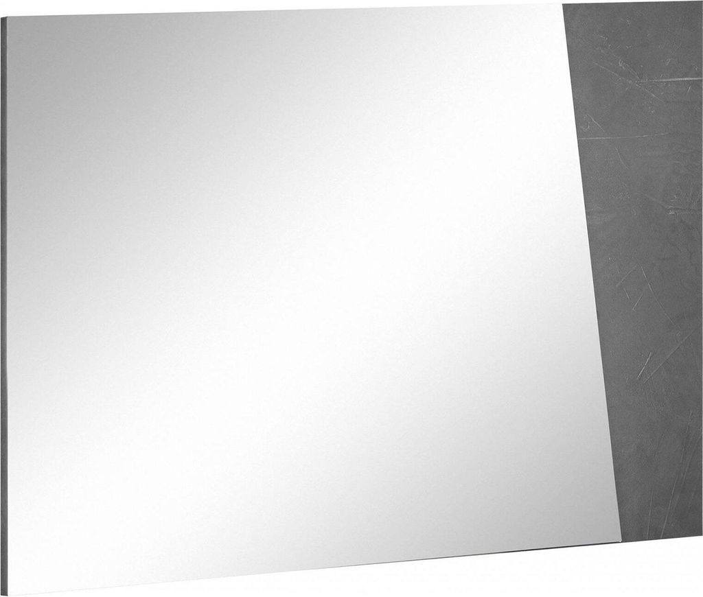 Spiegel Dabadal, Badezimmerspiegel, 100% Italy, cm 80x2h60, Grey Ash