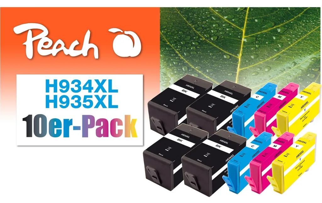 Cartouches HP 934XL 935XL Pack de 10 Peach REM compatibles Imprimantes HP