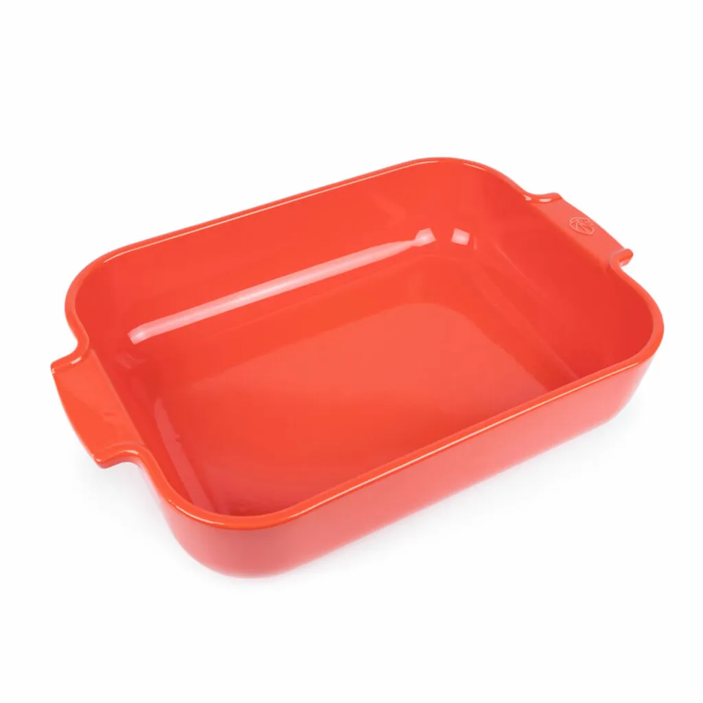 Peugeot Appolia Teglia Rettangolare 36cm Rosso - Pirofila Ceramica Top