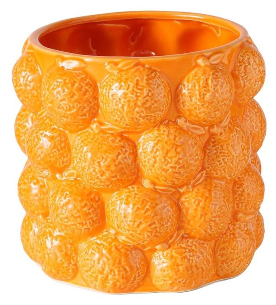 Boltze Home Blumentopf orange H15cm Produktbild 