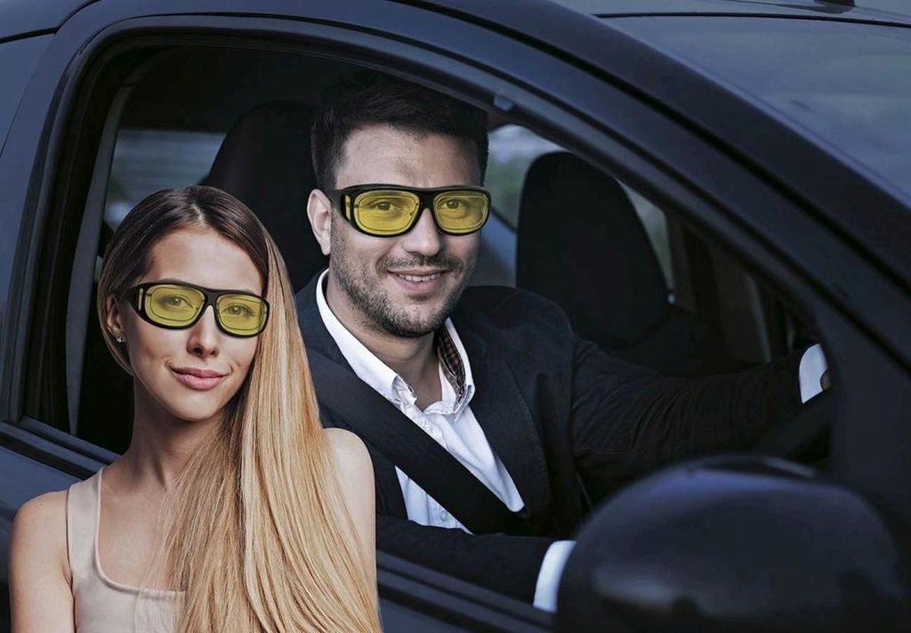 WEDO 271 47599 Überzieh-Nachtsichtbrille fr Autofahrer mit Immagine del prodotto 