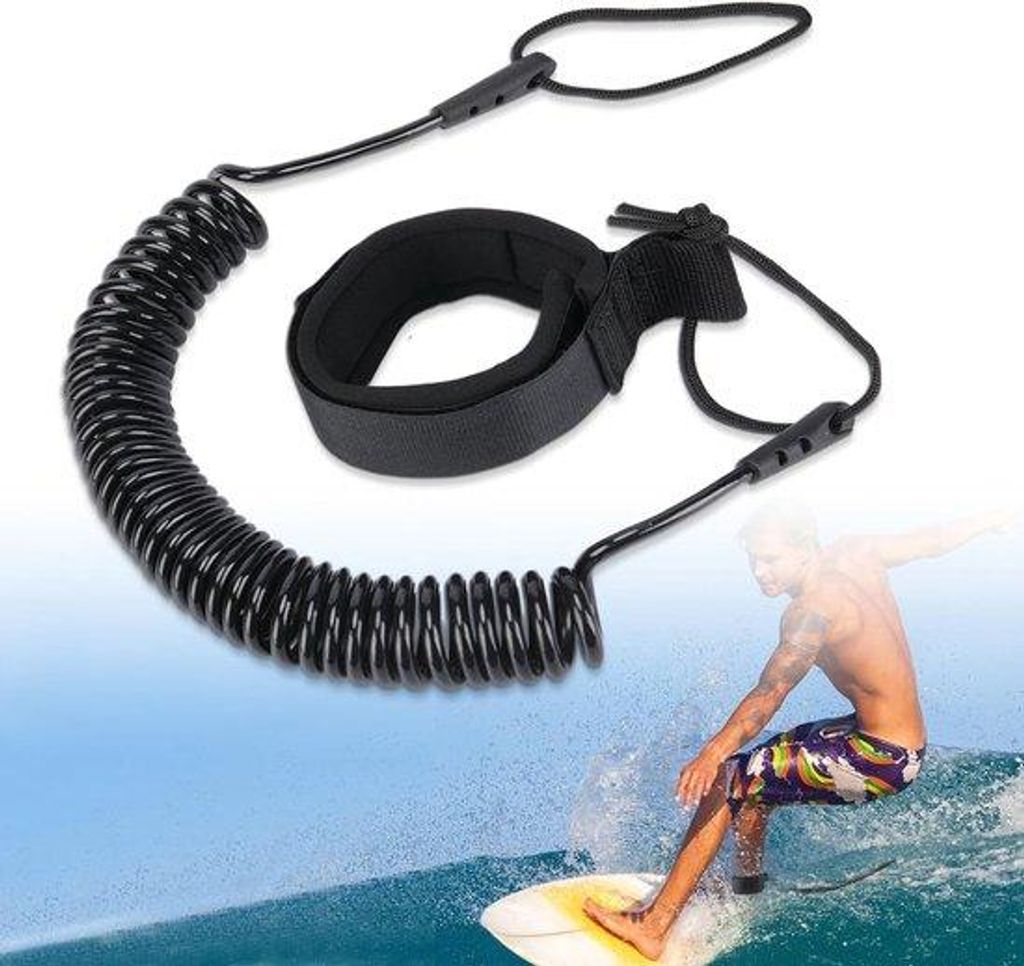 Surfleinen - 10 ft Leine - Surfen - Longboard Leinen - Stand Up Paddle Board - Leinen, Paddleboardzubehör - Zubehör - SUP Boards - SUP Kajak Sich...