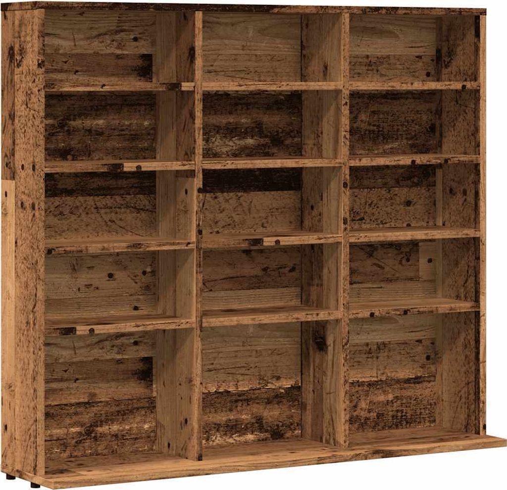 CD-Regal Altholz-Optik 100x23x89,5 cm Holzwerkstoff