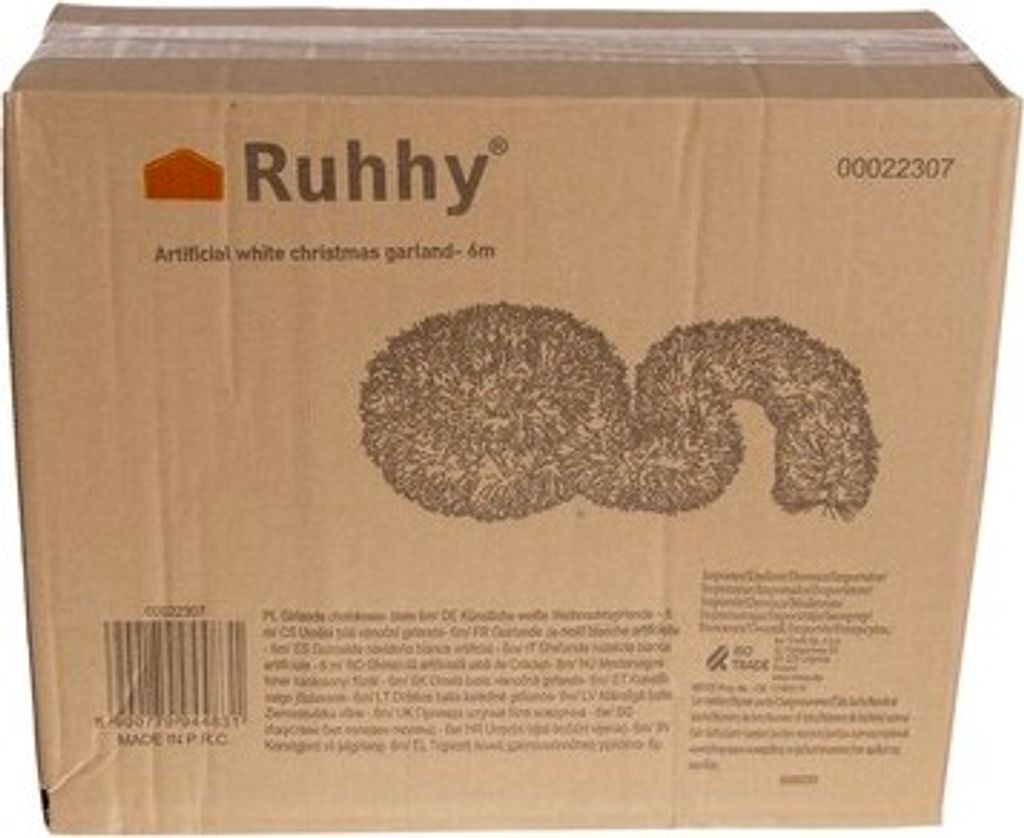 Ruhhy 22307 Vianočná girlanda 6 m, biela Obrázok produktu 12