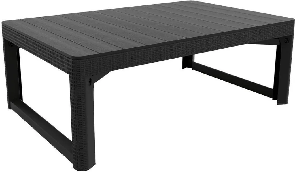 Table de jardin modulable Allibert Lyon 2 en 1 gris graphite - 24