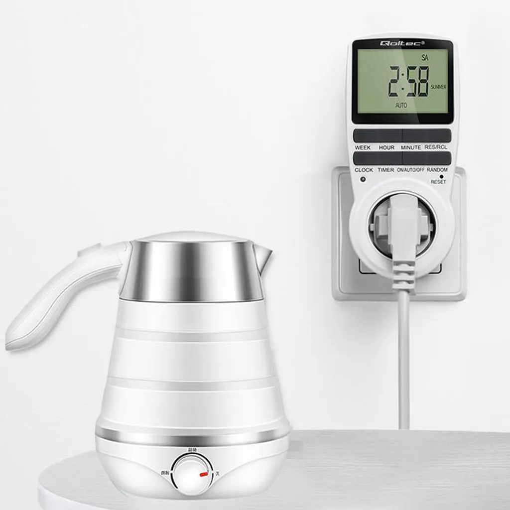 Programmateur LCD Qoltec PC0628 avec batterie de secours et 10 cycles - 10