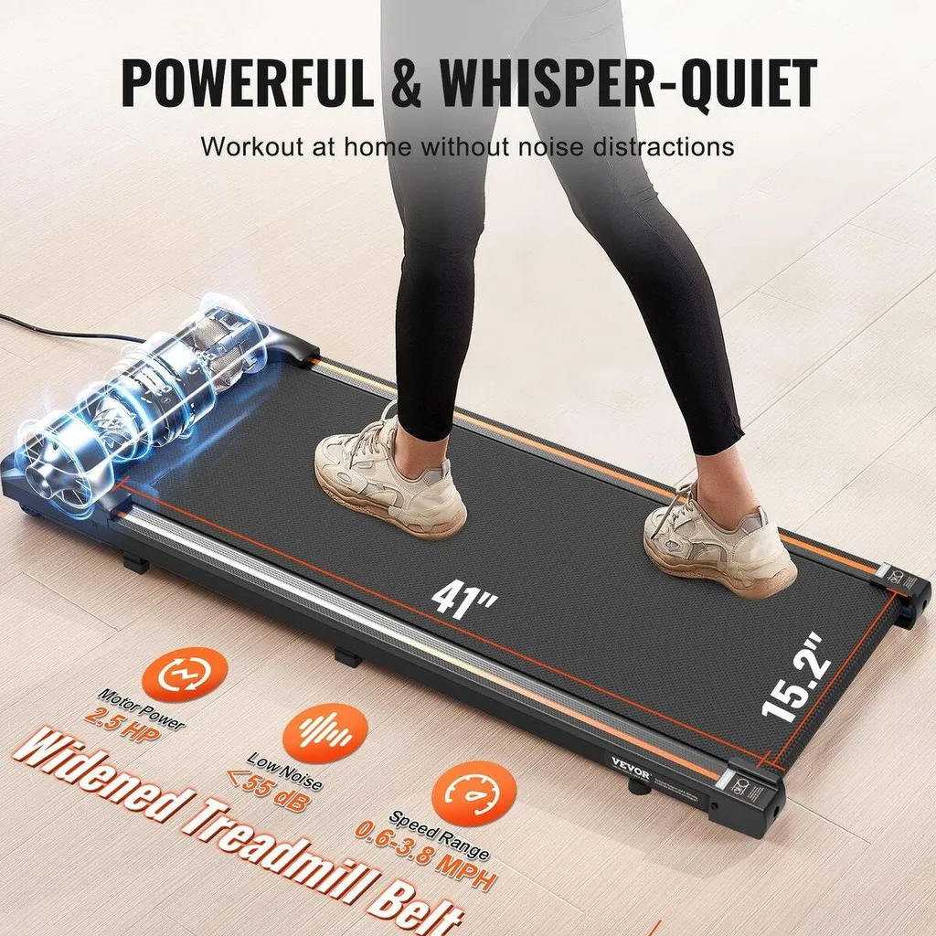 Tapis de marche plat pour bureau connecté avec télécommande sans fil - 3