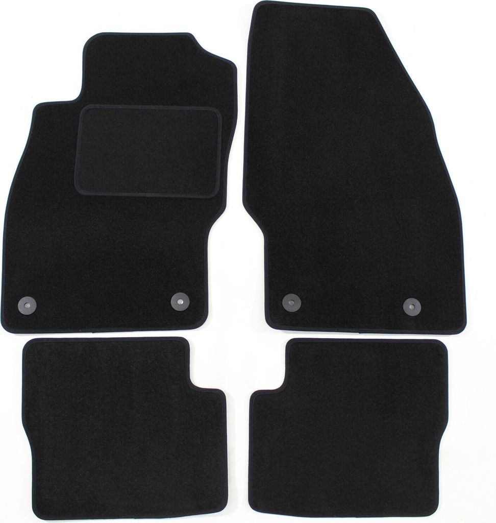 Tapis De Sol Noir Velours Pour Opel Corsa D 2006-2019 4pcs, Image du produit 