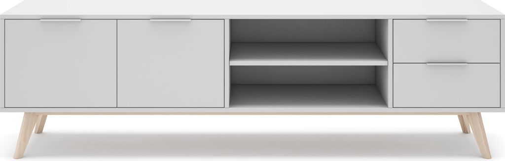 Marckeric - TV-Schrank Campus - Weiß - 180x40x53cm