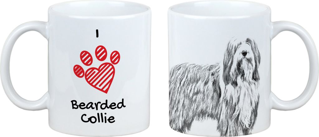 Bearded Collie - Tasse mit Hund, entzückende Tasse mit Grafik, Geschenk mit Ihrem Foto von der Marke Art-Dog