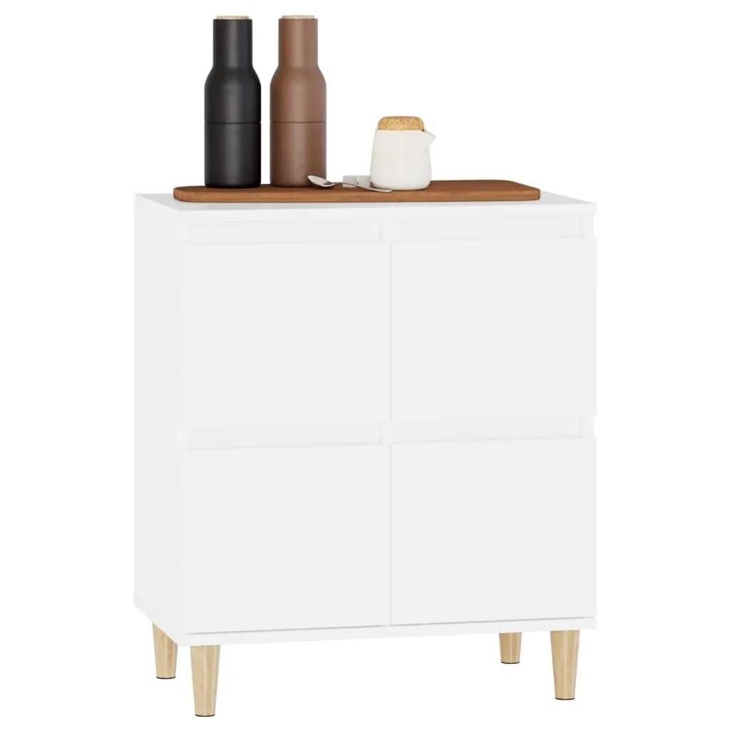 KTHLBRH madia soggiorno mobiletti cucina mobiletto cucina Credenza Bianca 70x35,5x67,5 cm in Legno Multistrato Adatto a soggiorno, sala da pranzo, camera da letto, cucina
