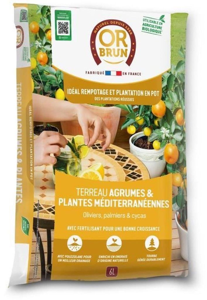 Zitrus- und mediterrane Pflanzenerde 6L – Olivenbäume, Palmen & Cycas