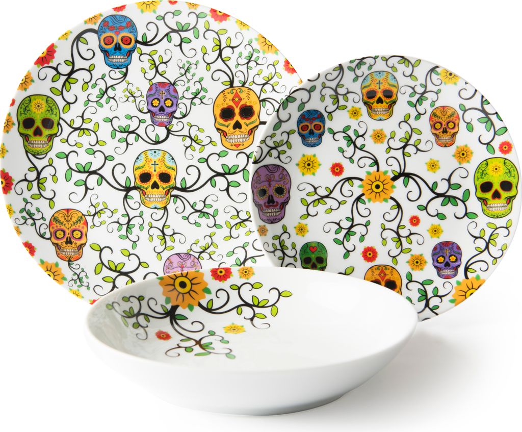 Zestaw naczyń Excelsa 18-częściowy, kolorowa porcelana Zdjęcie produktu 