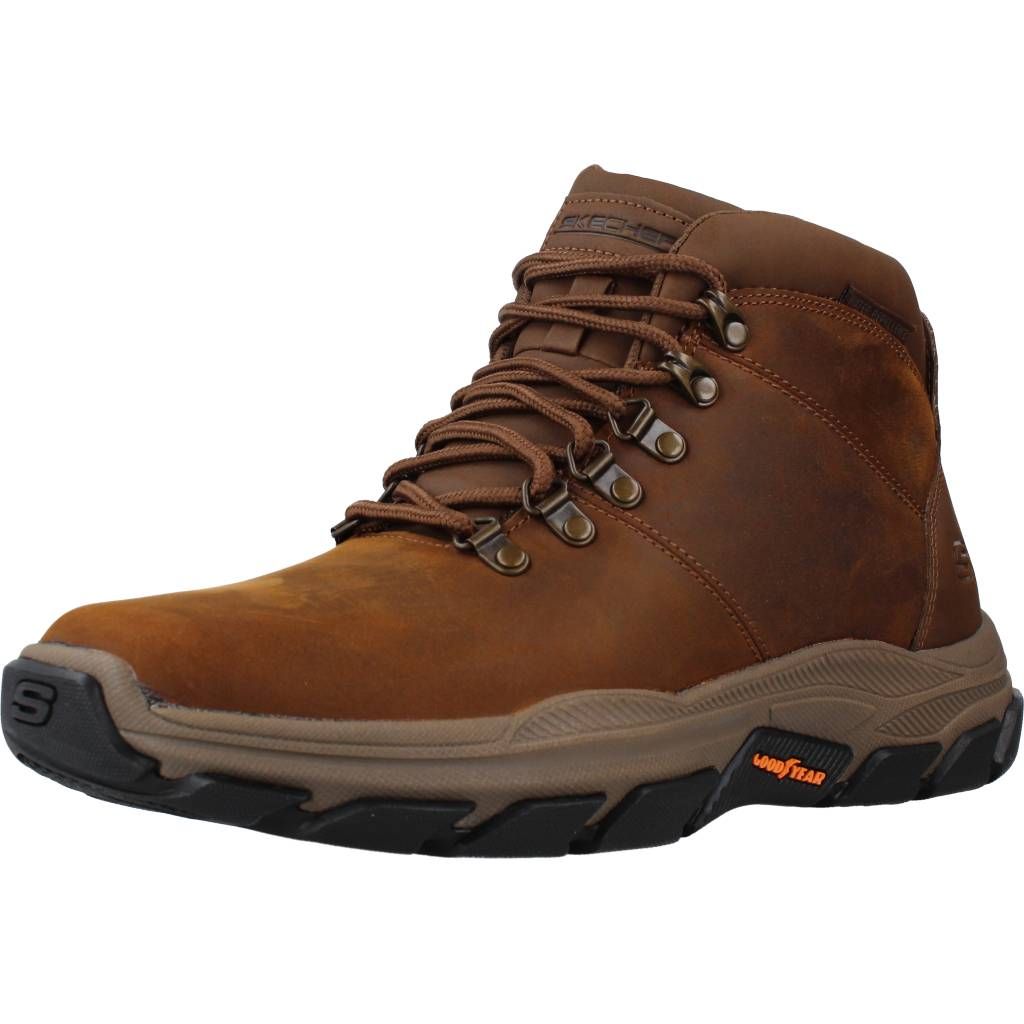 Skechers Respected - Esmont - Braun Leder/Synthetik Größe: 40 Normal