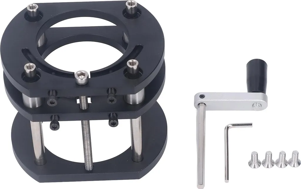 Plate-forme de levage de défonceuse réglable pour établi de menuisier
