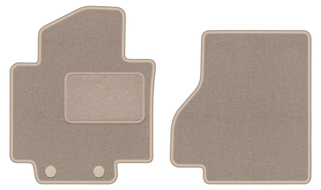 Vordere Auto Fußmatten Velours für: Nissan E-NV200 2014-2021 Van beige