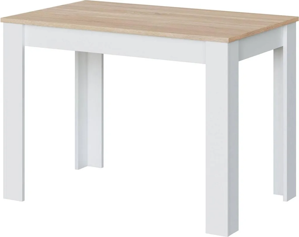 Dmora Tavolo Anat 109x67x78h cm - Tavolo da Pranzo Moderno Marrone