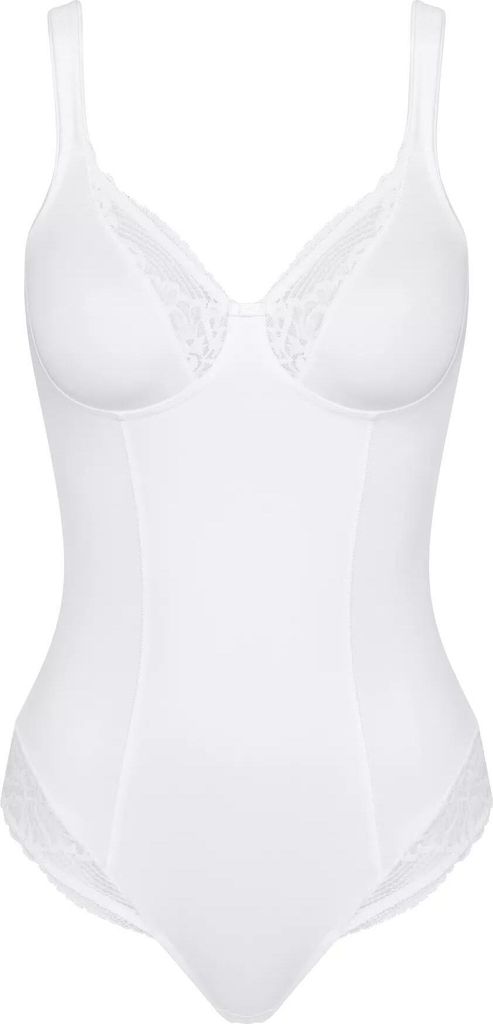 Triumph Modern Lace+Baumwolle Bs Body Ohne Bügel, Farbe: Weiß (White), Größe: 100D