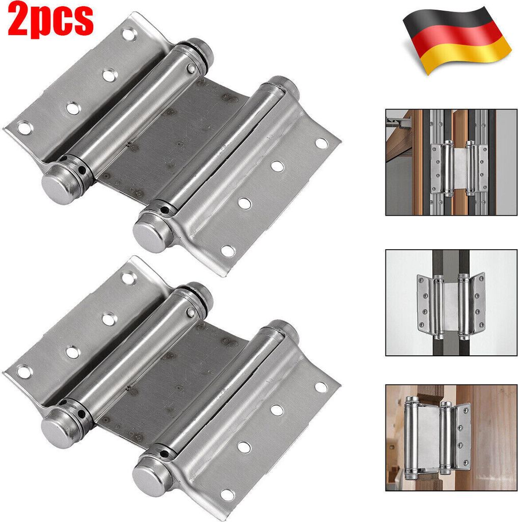 2XPendeltürscharnier Pendeltürband Edelstahl Schwingtüre Türscharnier Scharnier