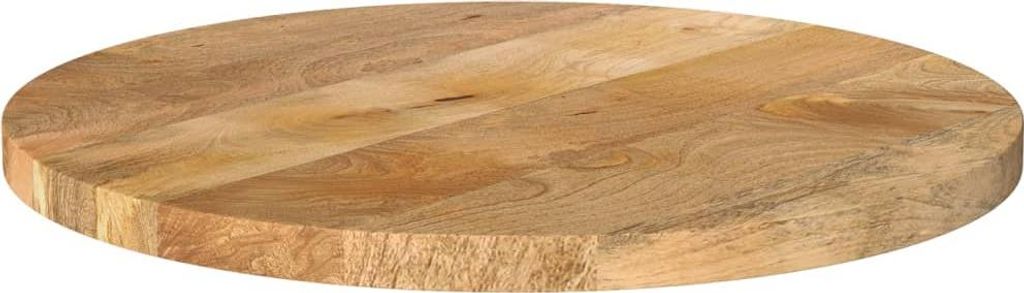 vidaXL Tischplatte Ø 60x3,8 cm Rund Massivholz Mango